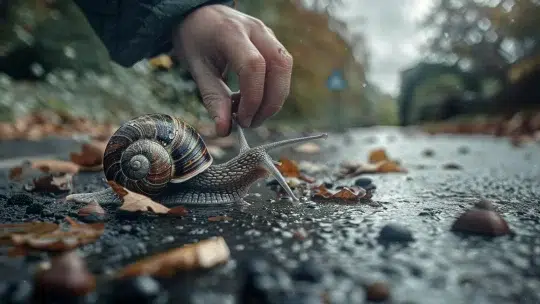 Stratégies efficaces pour sauver un escargot écrasé sur la route